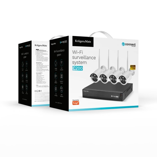 Zestaw do monitoringu WiFi Kruger&Matz Connect C200 Tuya WiFi 6