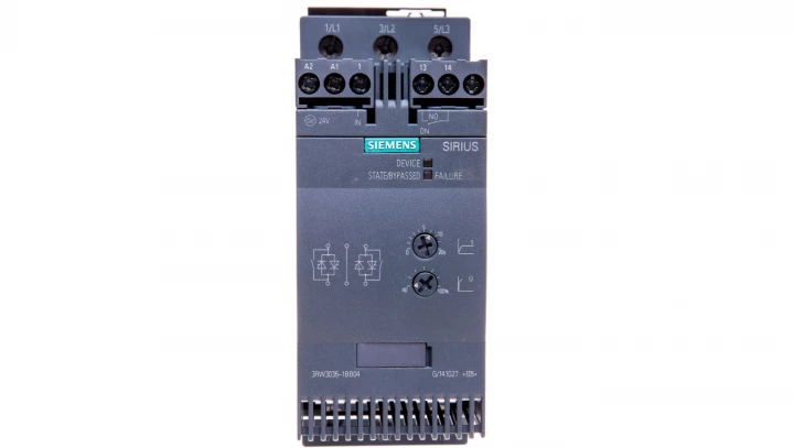 Softstart 3-fazowy 200-480VAC 45A 22kW/400V Uc=24V AC/DC S2 3RW3036-1BB04