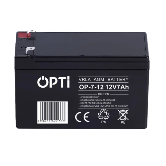 Akumulator AGM OPTI 12V 7Ah VRLA