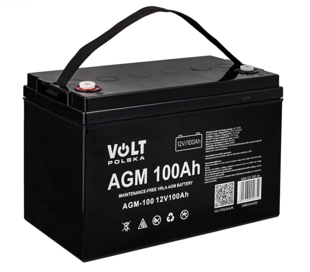 Akumulator AGM 12V 100Ah VRLA bezobsługowy