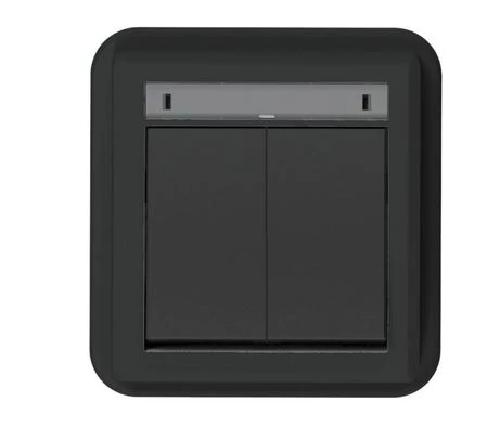 Łącznik świecznikowy podtynkowy 10AX 250V IP55 antracyt AQUANT 2K 5002-77 Elektro-Plast