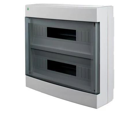 Rozdzielnica modułowa natynkowa 2x18 36 modułów PE+N IP40 drzwi dymne AREO 3651-01 Elektro-Plast
