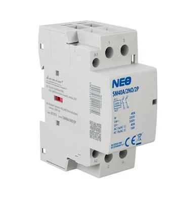 Stycznik modułowy 40 A 2NO cewka 230 V AC 2-modułowy NEO SM40A/2NO/2P  87.912