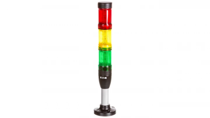 Kolumna sygnalizacyjna 24V AC/DC światło stałe czerwona/żółta/zielona SL4-100-L-RYG-24LED 171296