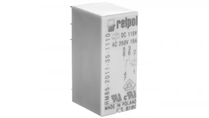 Przekaźnik miniaturowy 1P 16A 110V DC PCB AgNi RM85-2011-35-1110 600024