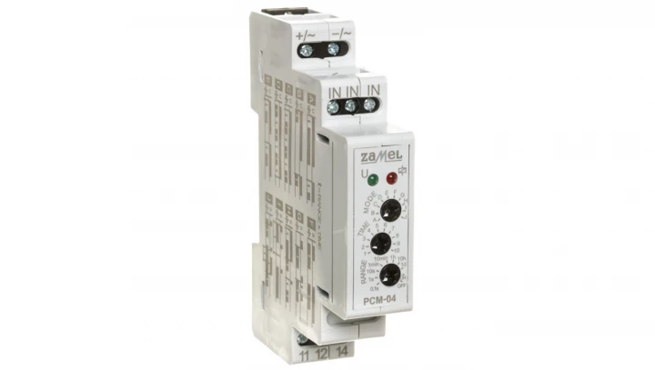 Przekaźnik czasowy 16A 0,1sek-10dni 24V AC/DC PCM-04 /24V EXT10000082