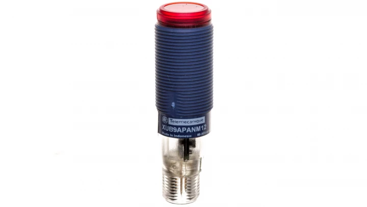 Czujnik fotoelektryczny Sn=2m M12 1Z PNP 12-24V DC 3-przewodowy XUB9APANM12