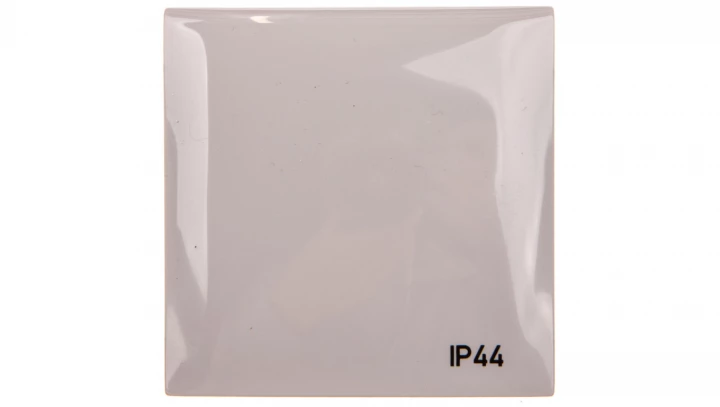 Integro Flow Ramka pojedyncza z pokrywą z nadrukiem IP44 szara 0918282597
