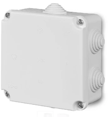 Puszka hermetyczna pusta 118x118x60mm IP55 biała PK-2 118x118x60 0222-00