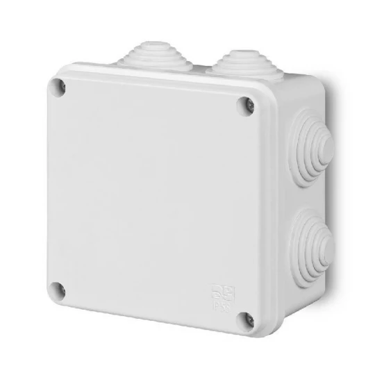 Puszka n/t hermetyczna pusta 135x135x85mm IP55 biała PK-5 0252-00