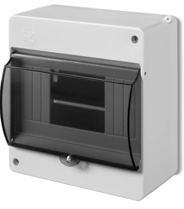 Rozdzielnica modułowa 1x6 natynkowa IP20 MINI S-6 z pokrywą dymną 2306-11