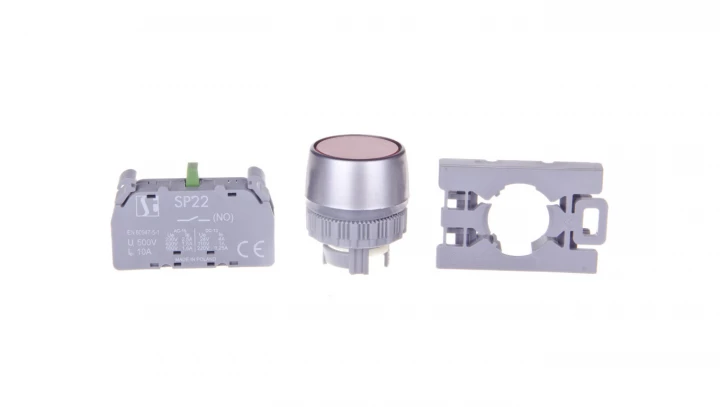 Przycisk sterowniczy 22mm czerwony z samopowrotem 1Z SP22-KC-10