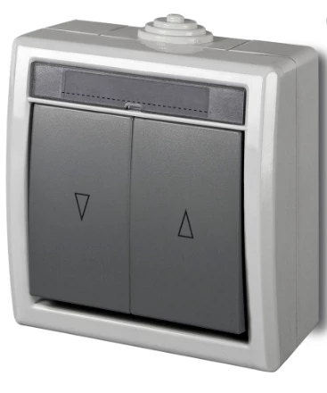 AQUANT Łącznik żaluzjowy IP 55 SZARY 1208-10