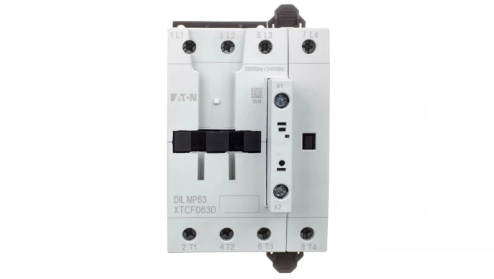 Stycznik mocy 63A AC-1 4P 230VAC 0Z 0R DILMP63(230V50HZ,240V60HZ) 109855