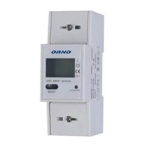 Licznik energii elektrycznej 1-fazowy 80A 230V dodatkowy wskaźnik wyjście impulsowe z wyświetlaczem LCD OR-WE-503