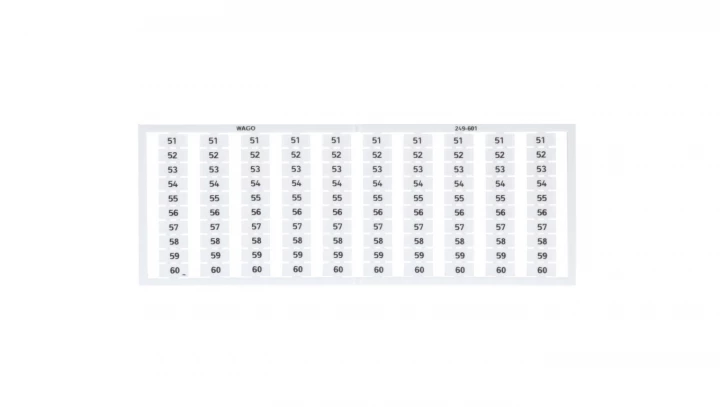 Oznaczniki WSB 10x 51-60 biały 249-601 /5szt./