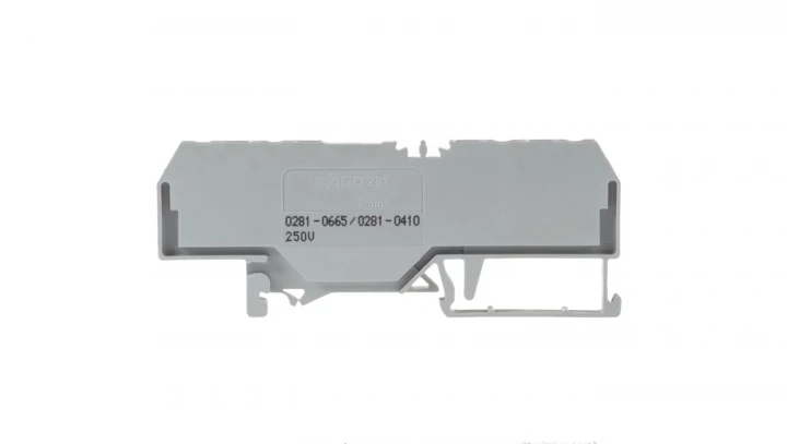 Złączka diodowa 4-przewodowa 4mm2 szara 281-665/281-410