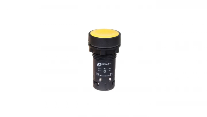 Przycisk sterowniczy 22mm żółty z samopowrotem 1Z 1R XB7NA85