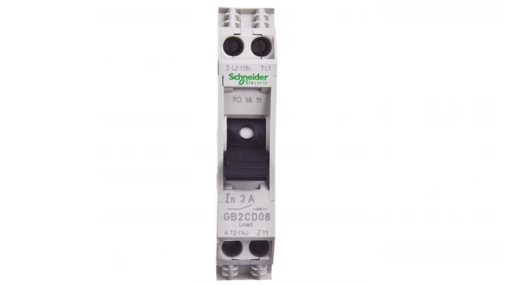 Wyłącznik termo-magnetyczny 1+N 3A AC GB2CD08
