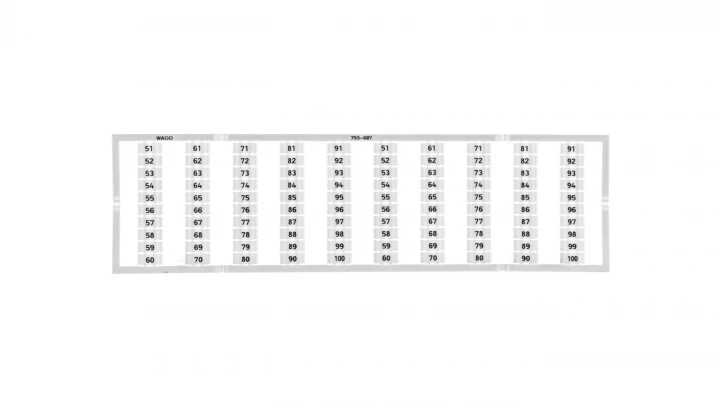 Oznaczniki WMB 2x 51-100 793-607 /5szt./