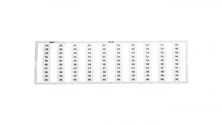 Oznaczniki WMB 10x 51-60 794-601 /5szt./