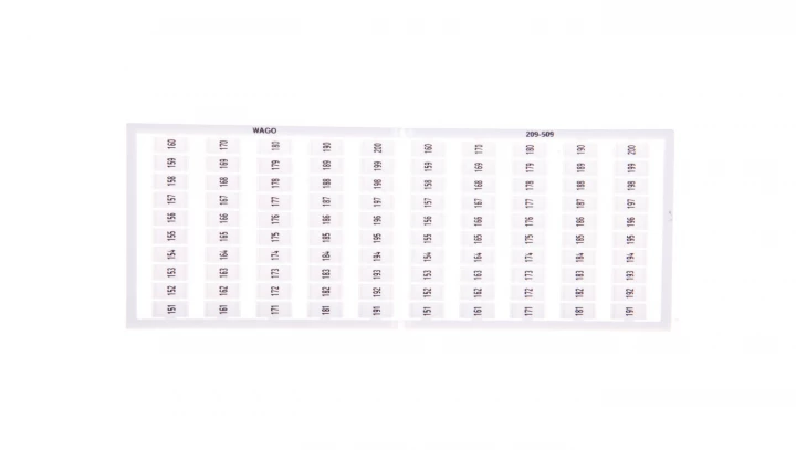 Ramka z oznacznikami 2x 151-200 209-509 /5szt./