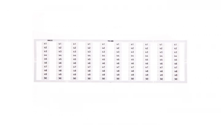 Oznaczniki WMB 10x 41-50 793-606 /5szt./