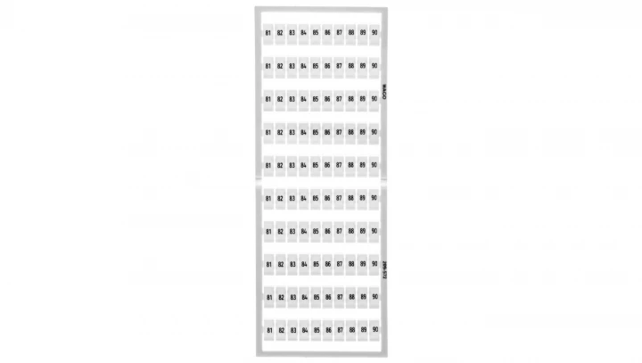 Ramka z oznacznikami 10x 81-90 209-572 /5szt./