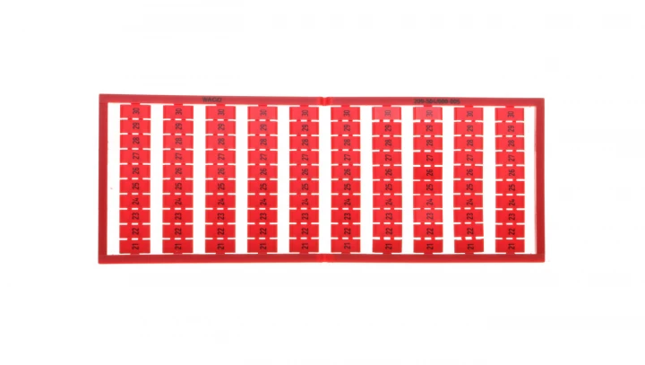 Ramka z oznacznikami 10x 21-30 czerwona 209-504/000-005