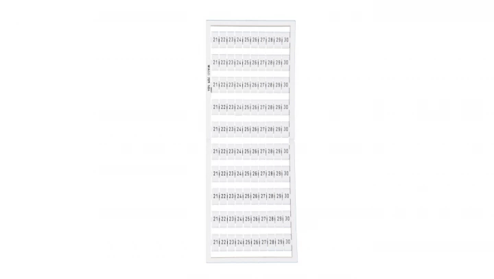 Ramka z oznacznikami 10x 21-30 209-504 /5szt./