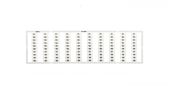 Oznaczniki WMB 10x 51-60 794-5601 /5szt./