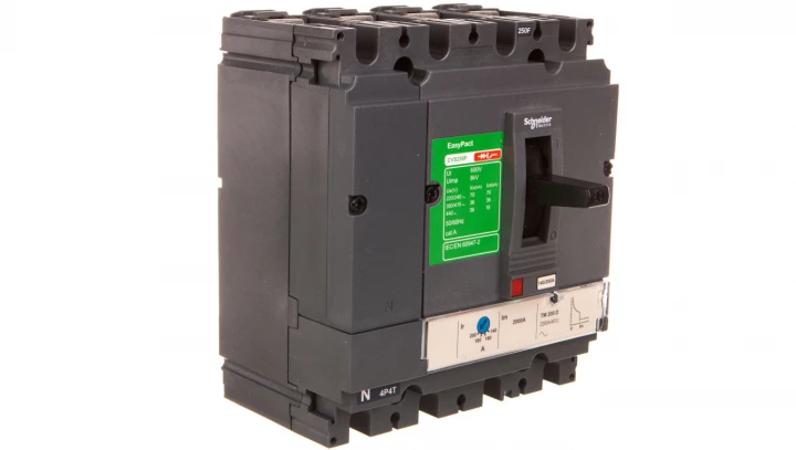 Wyłącznik mocy 200A 4P 36kA EasyPact CVS250 TM200D LV525352