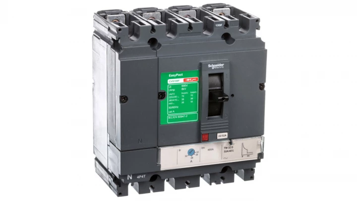 Wyłącznik mocy 32A 4P 36kA EasyPact CVS100 TM32D LV510352