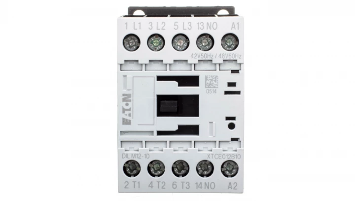 Stycznik mocy 12A 3P 42V AC 1Z 0R DILM12-10(42V50HZ,48V60HZ) 276826