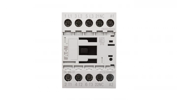 Stycznik mocy 9A 3P 24V AC 0Z 1R DILM9-01(24V50/60HZ) 276729