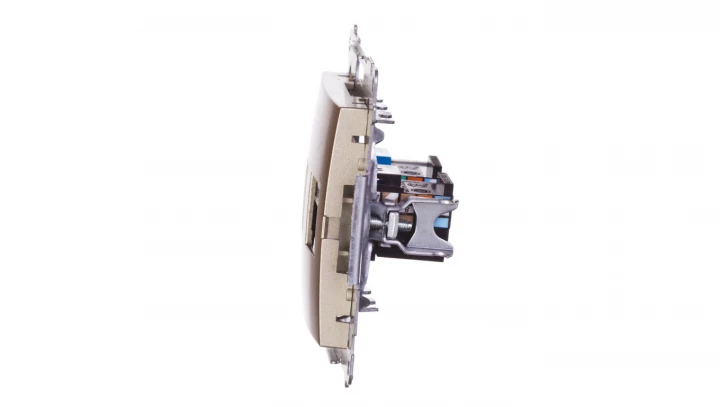 Simon 54 Gniazdo teleinformatyczne RJ45 kat.5e + RJ12 złoty mat D5T.01/44