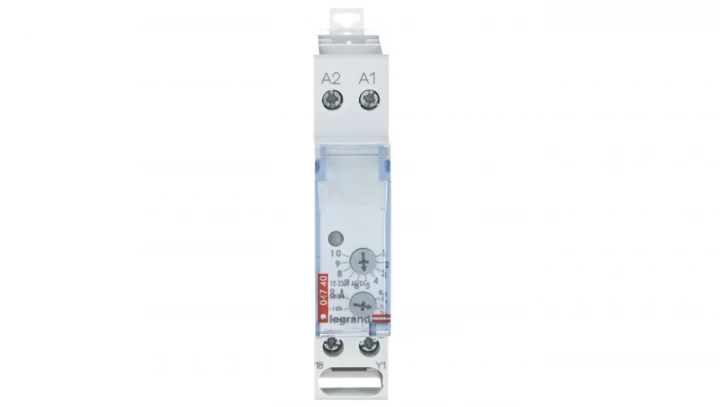 Przekaźnik czasowy 1P 8A 0,1sek-100h 12-230V AC/DC opóźnione załączenie RC302 004740