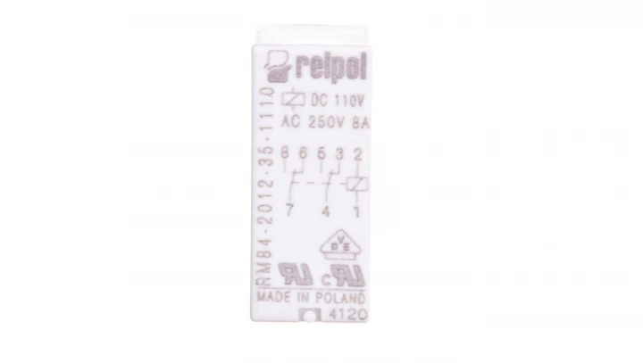 Przekaźnik miniaturowy 2P 110V DC PCB AgNi RM84-2012-35-1110 600339