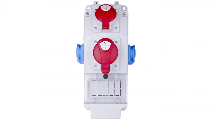 Rozdzielnica budowlana 5P/32A 5P/16A 2x2P+Z 5 modułów ROS 5X-15