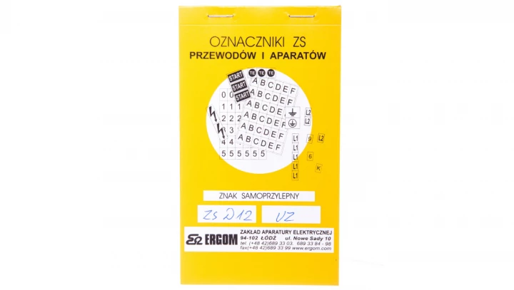 Znaki samoprzylepne ZS D12/UZ E04ZP-02030402300