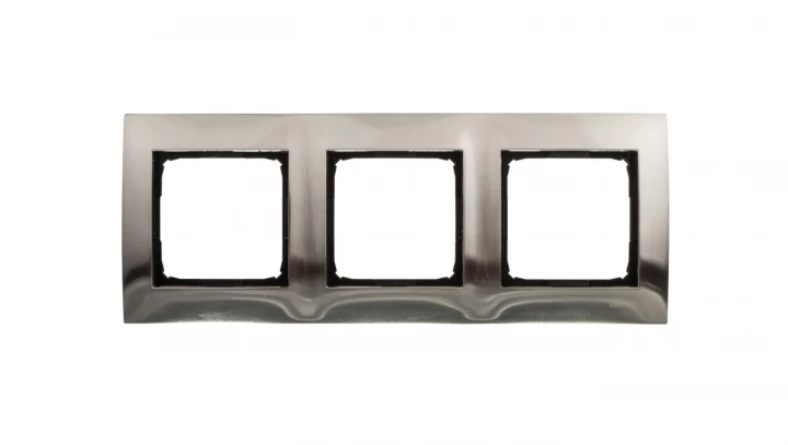 Simon 54 Premium Ramka potrójna metalowa inox DR3/61