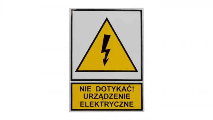 Tabliczka /znak ostrzegawczy/ TZO 52X74S /N.D.U.E./ E04TZ-01011110100 /10szt./