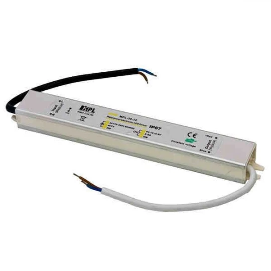 Zasilacz 12V DC 30W do pasków LED 2.5A IP65 IP-30-12