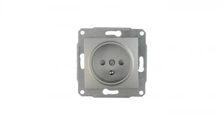 Sedna Gniazdo pojedyncze z/u 16A IP20 aluminium SDN2800160
