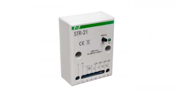 STR Sterownik rolet 230V biały 50-60Hz śruba STR-21
