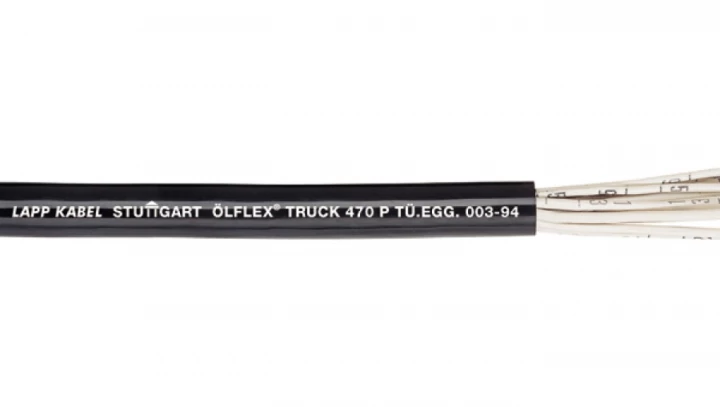 Przewód do przyczep OLFLEX TRUCK 470 P (FLRYY11Y) 2x1,5 biały/czarny 7027020 /bębnowy/
