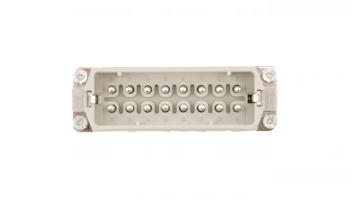 Wkład złącza 16P+PE męski 16A 250V EPIC H-A 16 SS 10530000