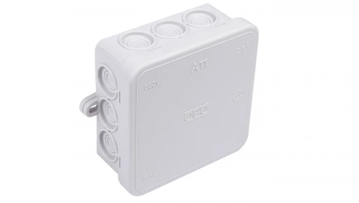 Puszka n/t odgałęźna 85x85x40 IP55 A 11 jasnoszara 2000342
