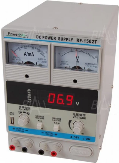 Zasilacz serwisowy 1502T DC 15V/2A LED PowerLab