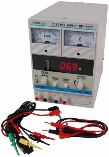 Zasilacz serwisowy 1502T DC 15V/2A LED PowerLab